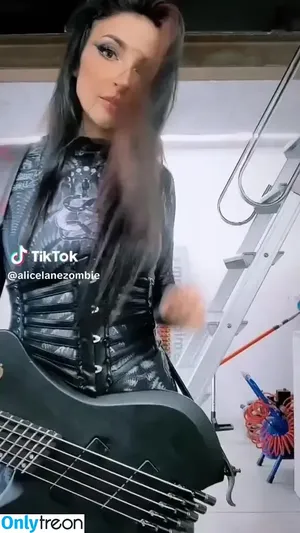 Alice Lane Pandini / Italian Metal bass guitarist / alicelane_official nude photo #0008