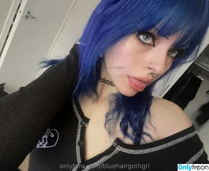 bluehairgothgrl / bluehairedgoth nude photo #0032