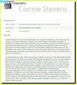 Connie Stevens / theconniestevens nude photo #0001
