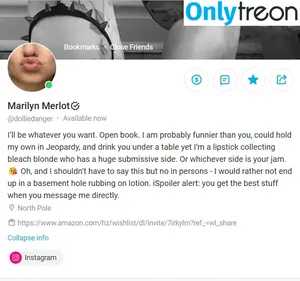 Marlyn Merlot / AKA Laurie Jean Menz / Dollie Danger / marilyn_merlot_insta / therealmarilynmerlot nude photo #0029