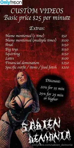 Sabien Demonia / sabien_demonia / sabiendemoniaofficial nude photo #0160