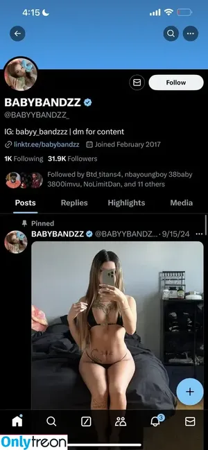 Babybandzz / BABYYBANDZZ_ / babybanddss / babybandzz_ / babyy_bandzz / babyy_bandzzz nude photo #0002