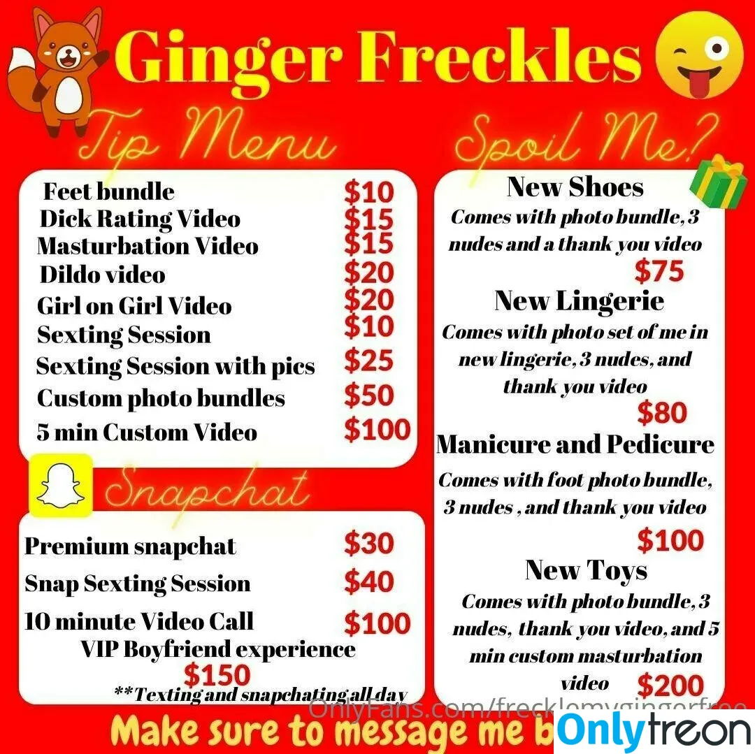 gingerfrecklesfree голая photo #0018 (hcneyfreckles)