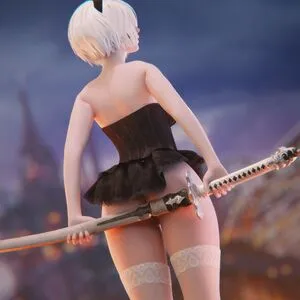 Nier Automata YoRHa / yorha.2.b nude photo #0195