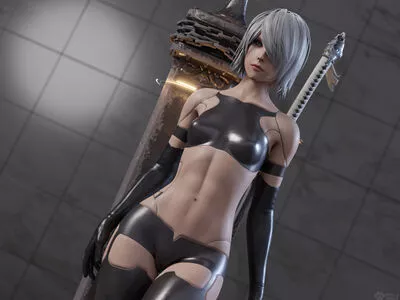Nier Automata YoRHa / yorha.2.b nude photo #0423