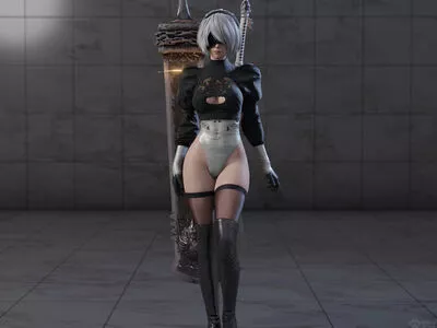Nier Automata YoRHa / yorha.2.b nude photo #0427